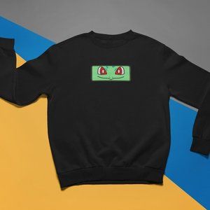 New- White&black Embroidered anime box Sweaters